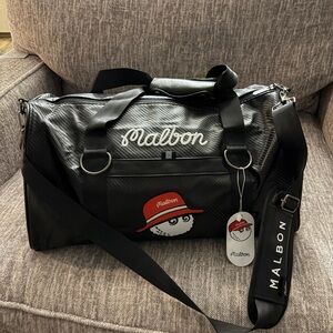 Malbon Black Duffle Bag - Men's Travel & Gym Bag
